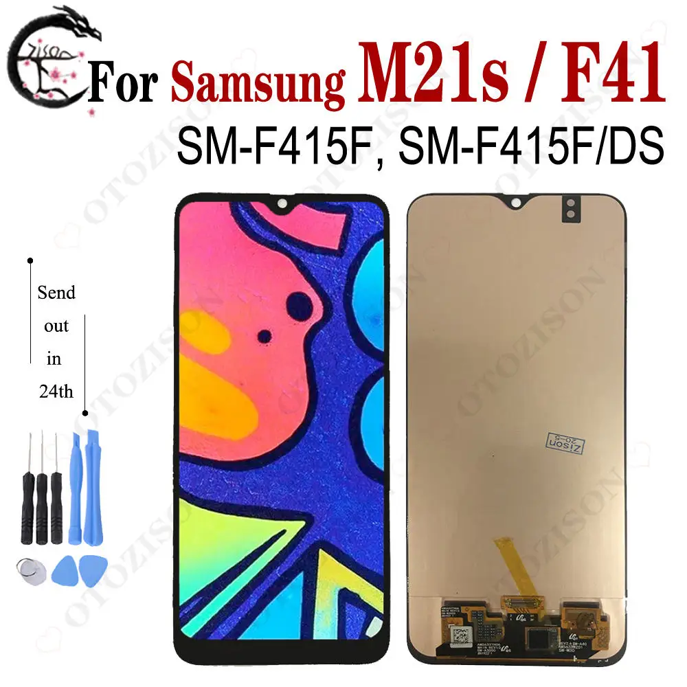 M21s LCD Screen For Samsung For Galaxy F41 LCD Display F415 SM-F415F/DS Screen Touch Sensor Digitizer Assembly Replacement