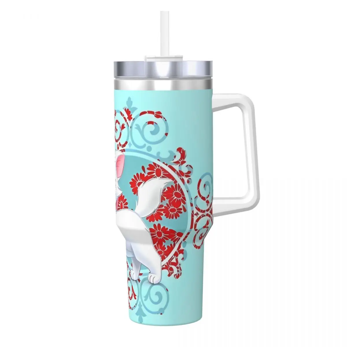 Marie Cat Stainless Steel Tumbler Travel Car Mugs Large Capacity Coffee Mug Keep Heat Cold Drink Milk Tea Water Bottle