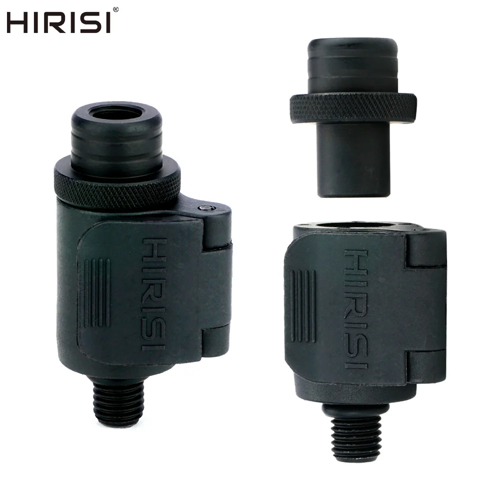 Hirisi 2 pièces connecteur de pêche à la carpe à changement rapide en aluminium pour alarmes de pêche à la carpe canne Pod bâtons bancaires AQ211 accessoires de pêche