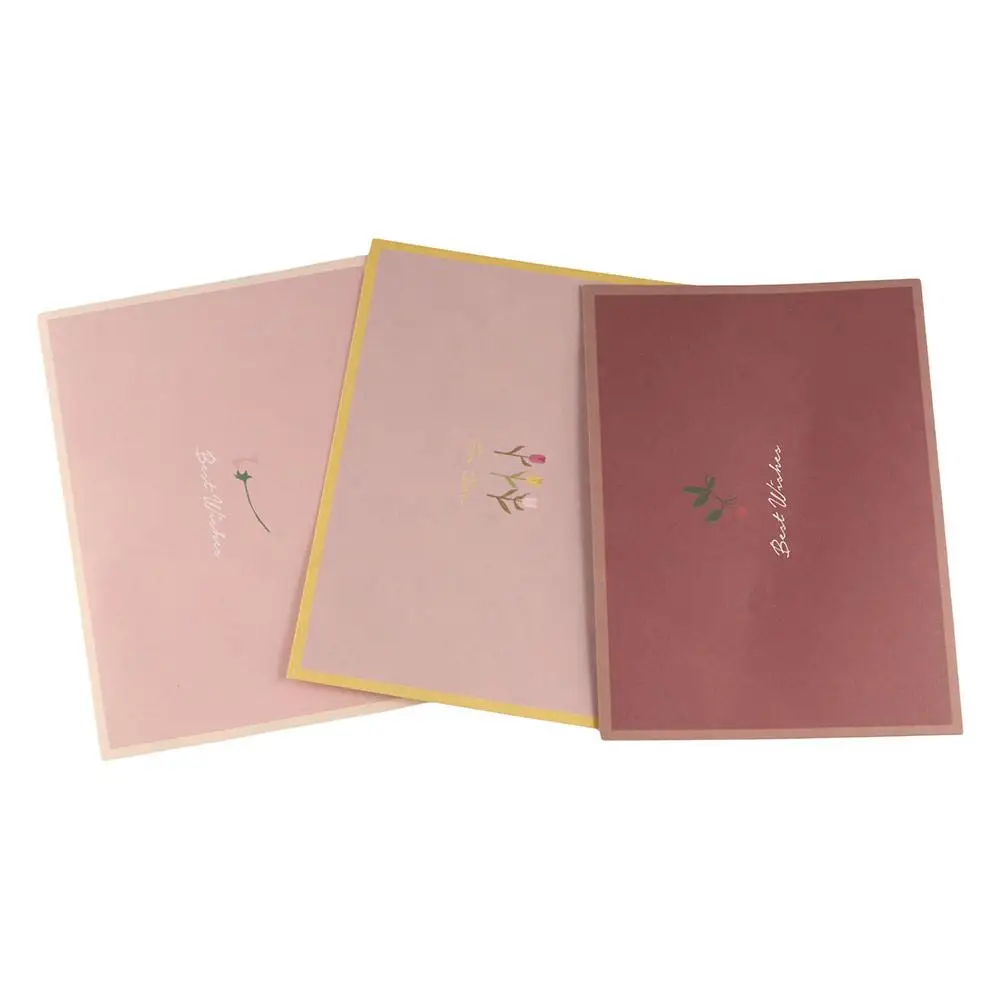 Gift Card Flowers Floral Envelopes DIY Postcard Greeting Letter Pads with Stickers Kawaii Letter Writing Paper Invitations Cards