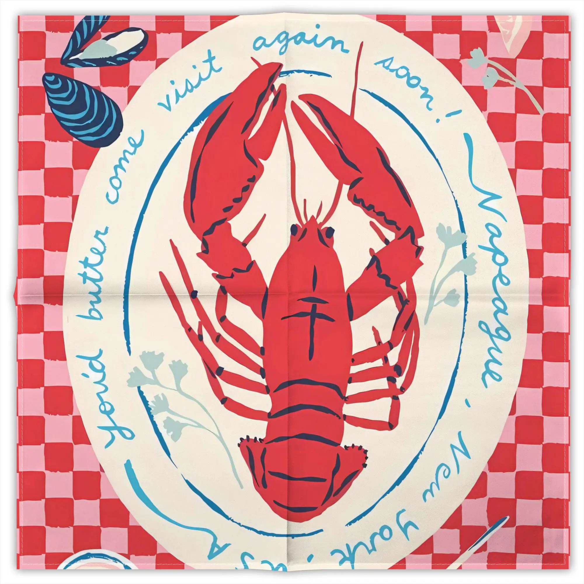 lenco-quadrado-decorativo-de-poliester-estampado-com-arte-de-lagosta-retro-para-uso-diario