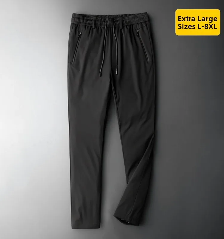 

Мужские зимние утепленные брюки больших размеров с наполнителем из пуха, модные повседневные прямые длинные брюки