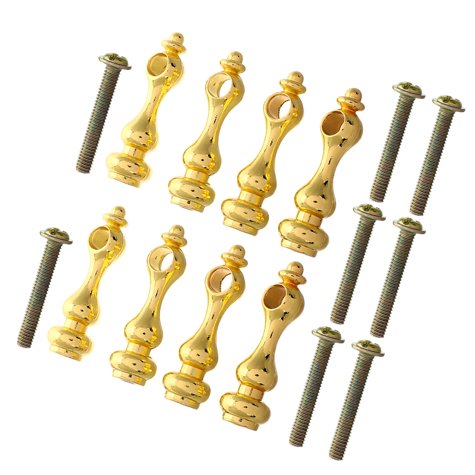 

8pcs Fence Accessories Durable Cabinet Railing Post End Furniture Spindles Sturdy Hardware Decorative Iron Gallery Baluster