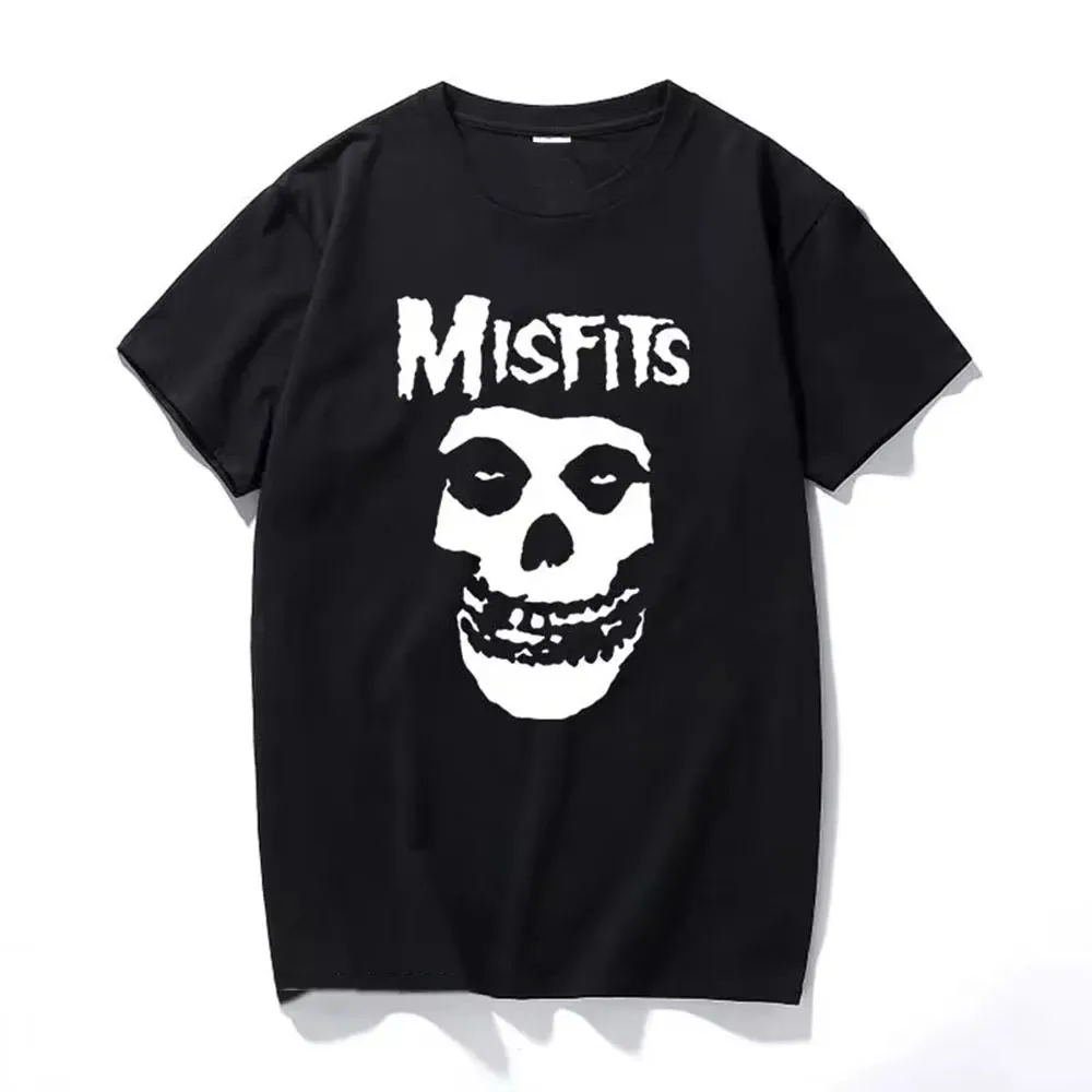 

Motorcycle New men's T-shirt hip-hop punk skull ill-fitting cotton short-sleeved T-shirt cool design men's summer