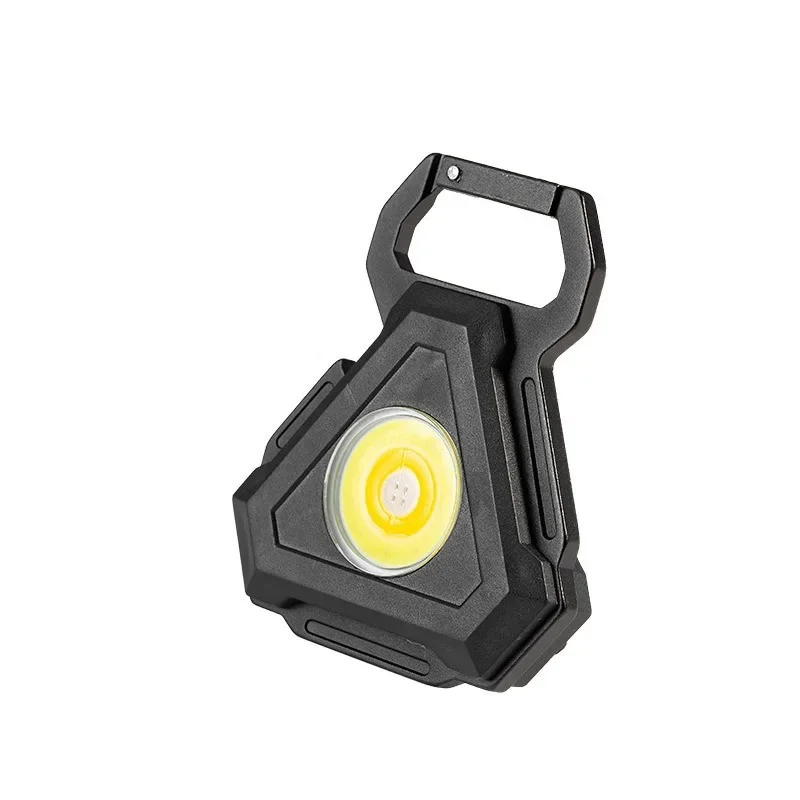 COB Mini Keychain Light Bracket Work Light with Magnetic Magnet Beer Opening and Maintenance Flashlight
