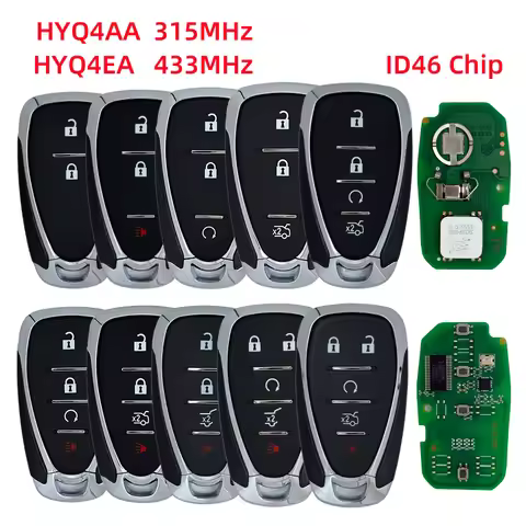 315/433MHz ID46 Chip Smart Remote Key HYQ4AA HYQ4EA For Chevrolet Malibu Cruze Spark Camaro Equinox Volt Blazer Traverse Sonic