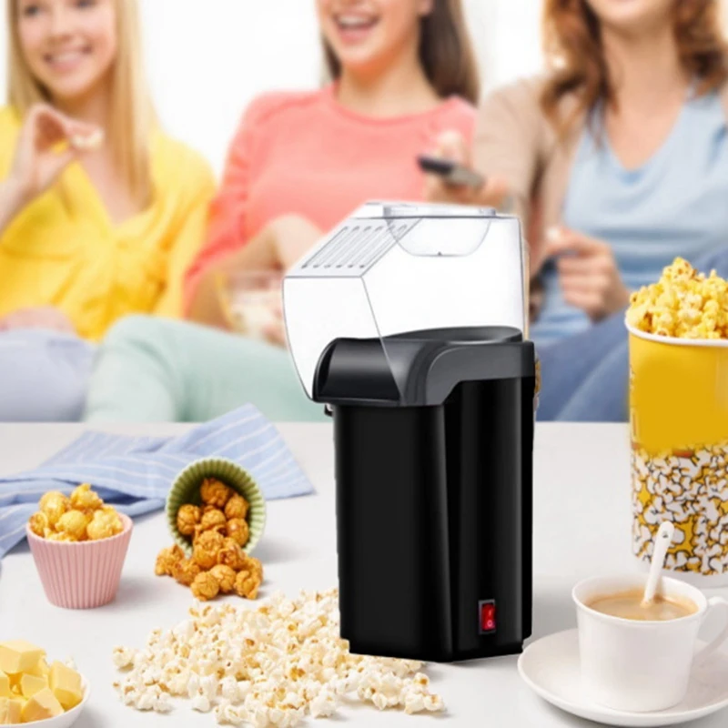 Popcorn Maker, Hot Air Popcorn Maker, Electric Popcorn Corn Maker, Healthy Snack For Kids And Adults-EU Plug