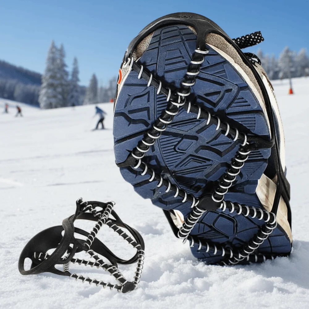 

Winter Anti-Slip Shoes Crampons Walking Cleats Shoe Covers Ice Gripper Spike Universal Climbing Crampon Outdoor Traction Hiking