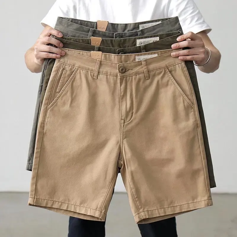 

Летние повседневные мужские брюки-карго из 4-х частей, универсальные молодежные рабочие/спортивные брюки средней длины из 5-ти частей, дышащие