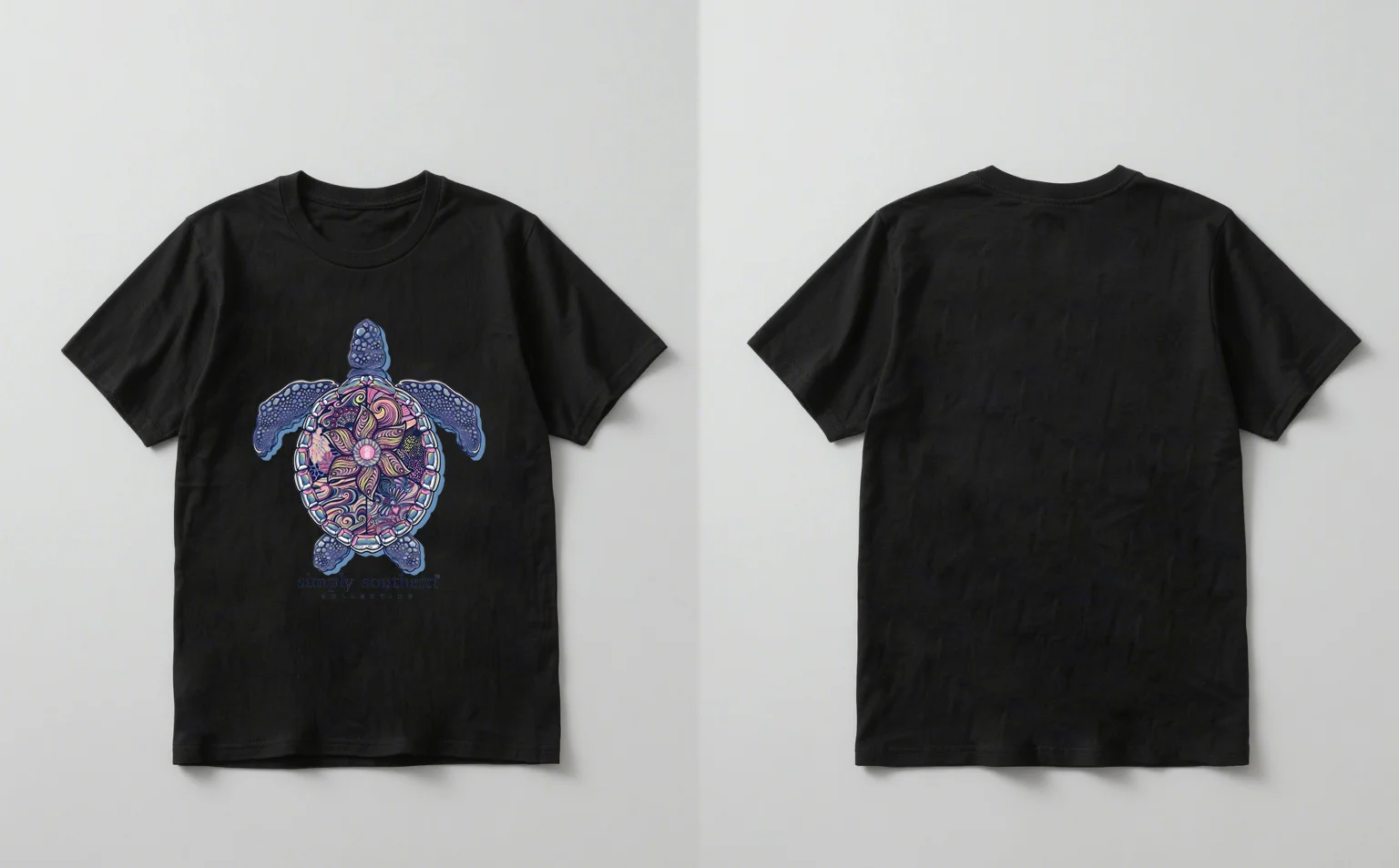 2025 เสื้อแขนสั้นพิมพ์ลายเต่าอินเทรนด์ใหม่ลำลองสำหรับทุกเพศ