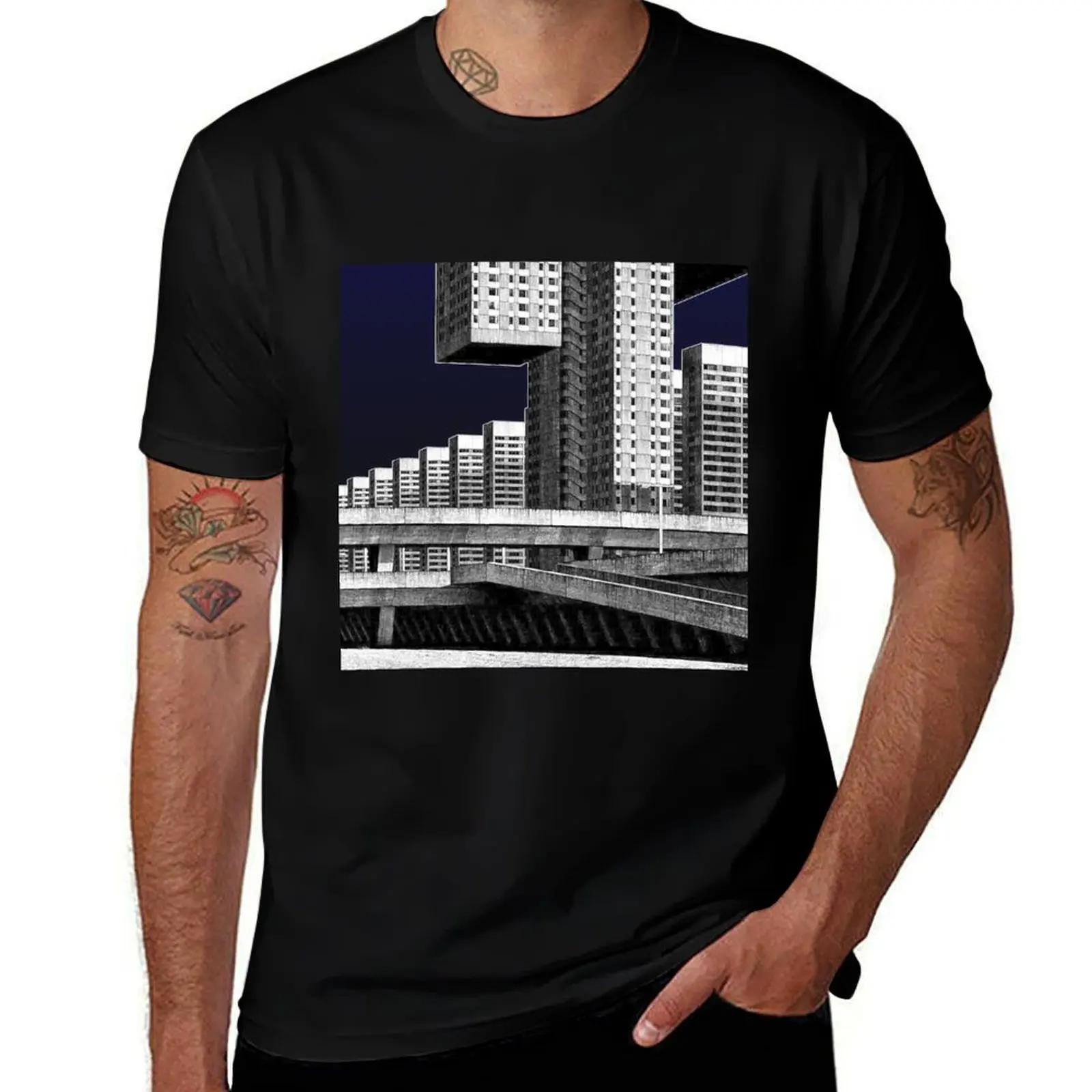 Architectural Brutalism T-Shirt vintage cute tops T-shirts oversize oversizeds mens fashion