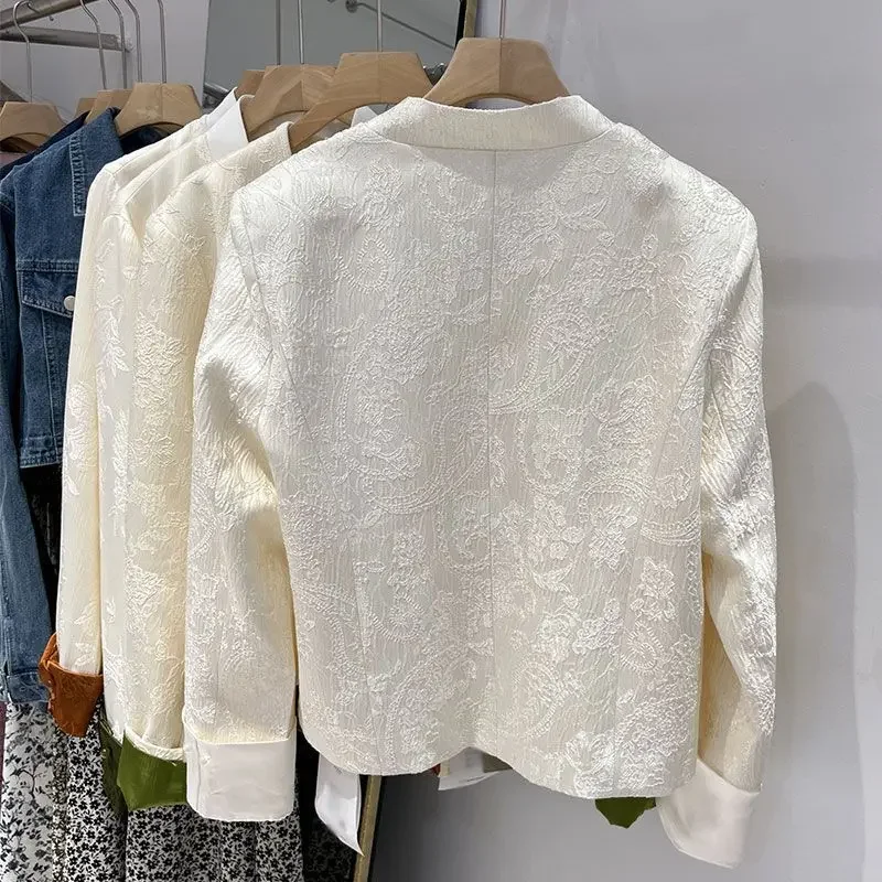 New Chinese retro national style buckle pocket coat women's spring and autumn new tassel fashion personality loose cardigan