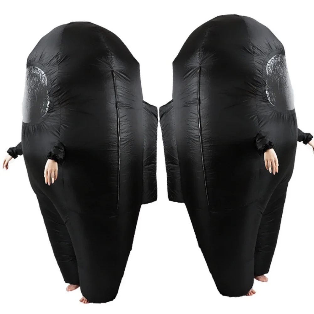 2025 Disfraz inflable de impostor para niños y adultos, divertido traje espacial de Halloween, figuras de astronauta para fanáticos del juego