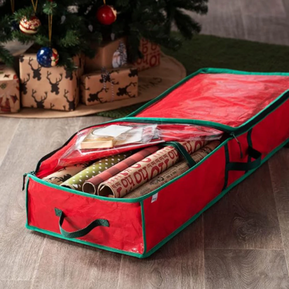 Holiday Decoration Storage 104*36*16cm Christmas Tree Storage Bag Non-rot Thread Space-saving Solution Holiday Storage