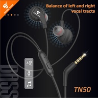 SOMIC TONE Wired Earphone With Microphone In Ear 3.5mm Jack Universal Headphones HiFi Stereo Bass Earbuds for Phones PC Computer