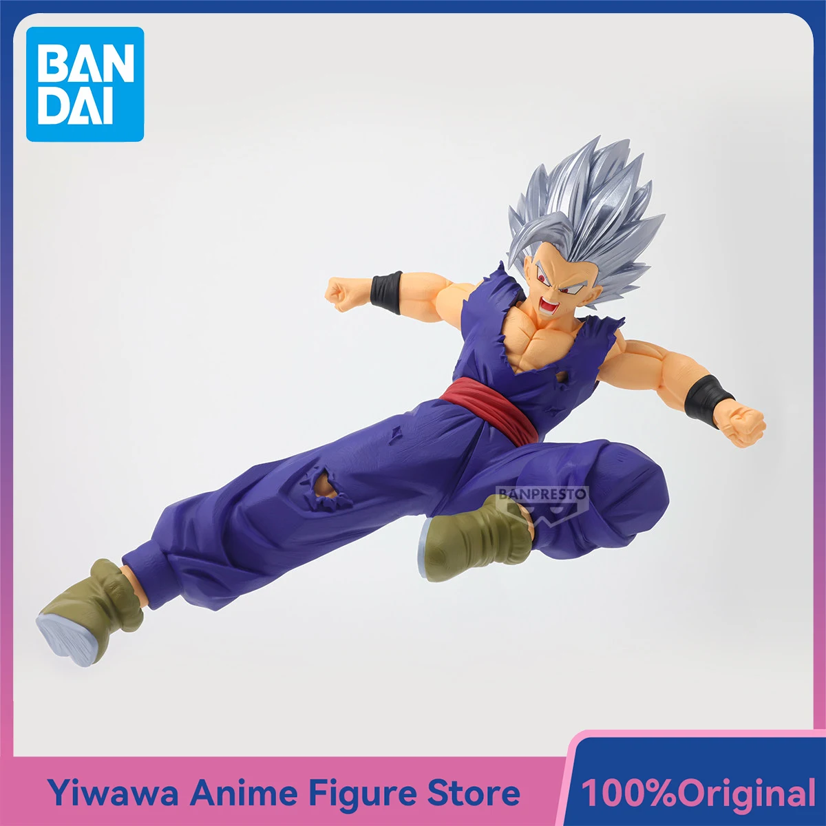Bandai Banpresto (Dragon Ball Super, Super Hero): figura de PVC de Son Gohan, versión «Best Blood of Saiyans», modelo de colección de anime.