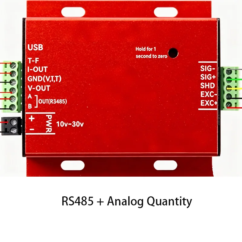Load Cell Amplifier 4-20mA 0-10V RS485 Modbus 24-Bit 10-30V IP65 for PLC