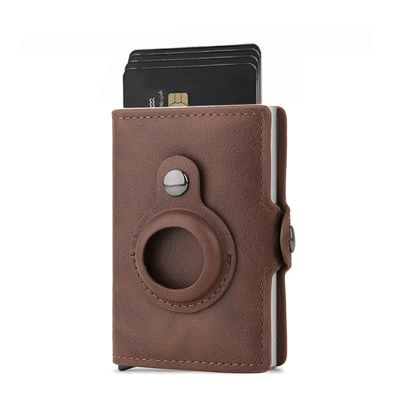 Airtag Brieftasche Rfid Kreditkarte Halter Luxus Männer Frauen Bank Karteninhaber Fall Brieftasche Geld Tasche Geldbörse Für Apple Air Tag Tracker – Detail 9