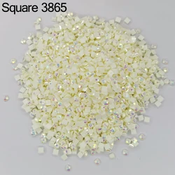 AB Square Stone Drills 3865 For DIY Diamond Painting Embroidery Rhinestones Colorful Mosaic Many Color Shinning AB Needlework 5D