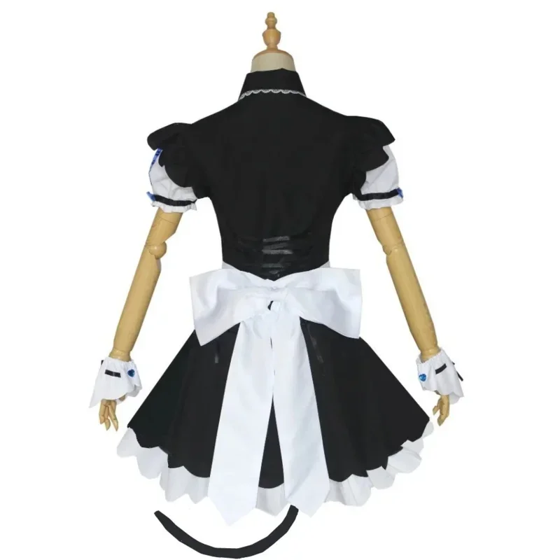 FC6Anime Chocola NEKOFOR Cosplay Maid Costumes Chocola Vanilla Maid Dress Cat Girl Nekopa Game Sexy Cute Dresses Women Unif@FC8！