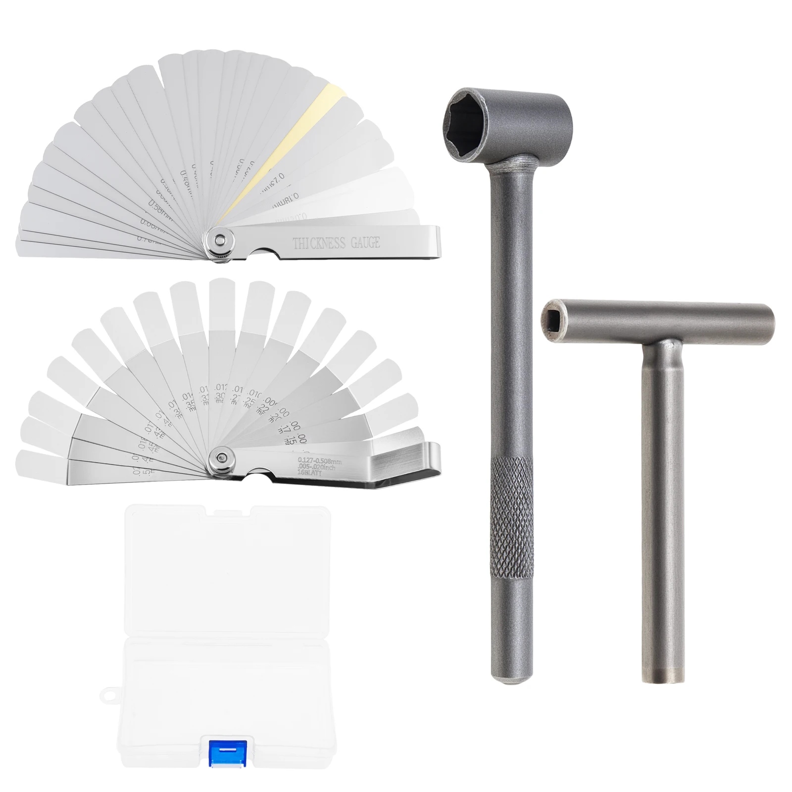 

4pcs Motorcycle Engine Valve Adjusting Tool Hexagonal Wrench Hole Tool Square Hole Tool Feeler Gauge for Scooter Dirt Pit Bike
