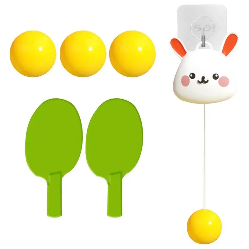 Adjustable Children's Table Tennis Balls Paddles Set Trainer Rapid Rebound Training Toy Ping-pong Machine For Indoor Outdoor