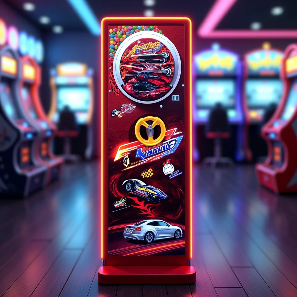 Chewing gum toy vending  freestanding winding  game vending pinball machine entertainment