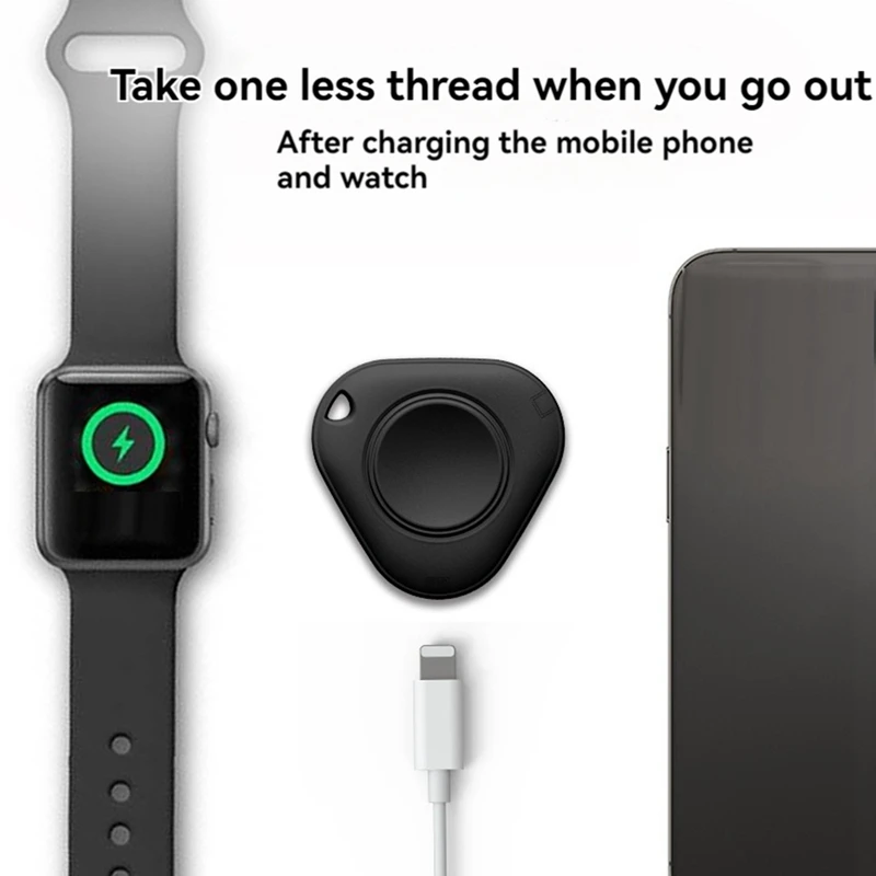 N91R-Magnetic Wireless Charger Portable Watch Charger For Apple Watch Wireless Magnetic Base Dual Port