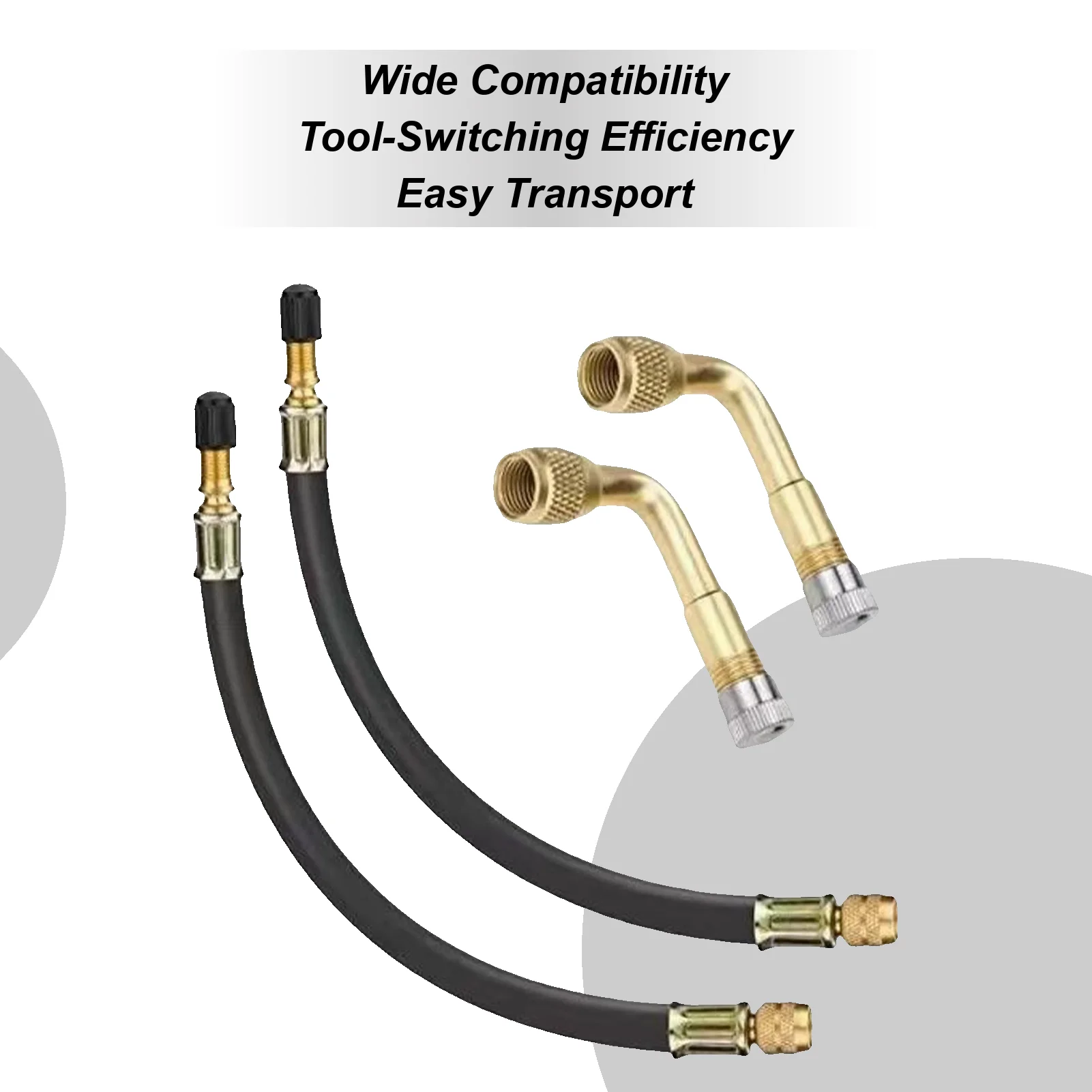 

Удлинитель клапана для шин, герметичный портативный разъем, набор удлинительных трубок для накачивания автомобильных шин для велосипеда, скутера, мотоцикла, автоседана