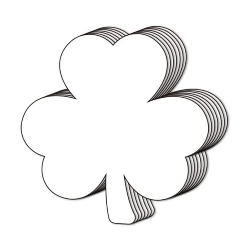 Tarjetas tréboles verdes, tarjetas trébol, adorno del día Patricio, tarjetas decorativas del Festival irlandés para