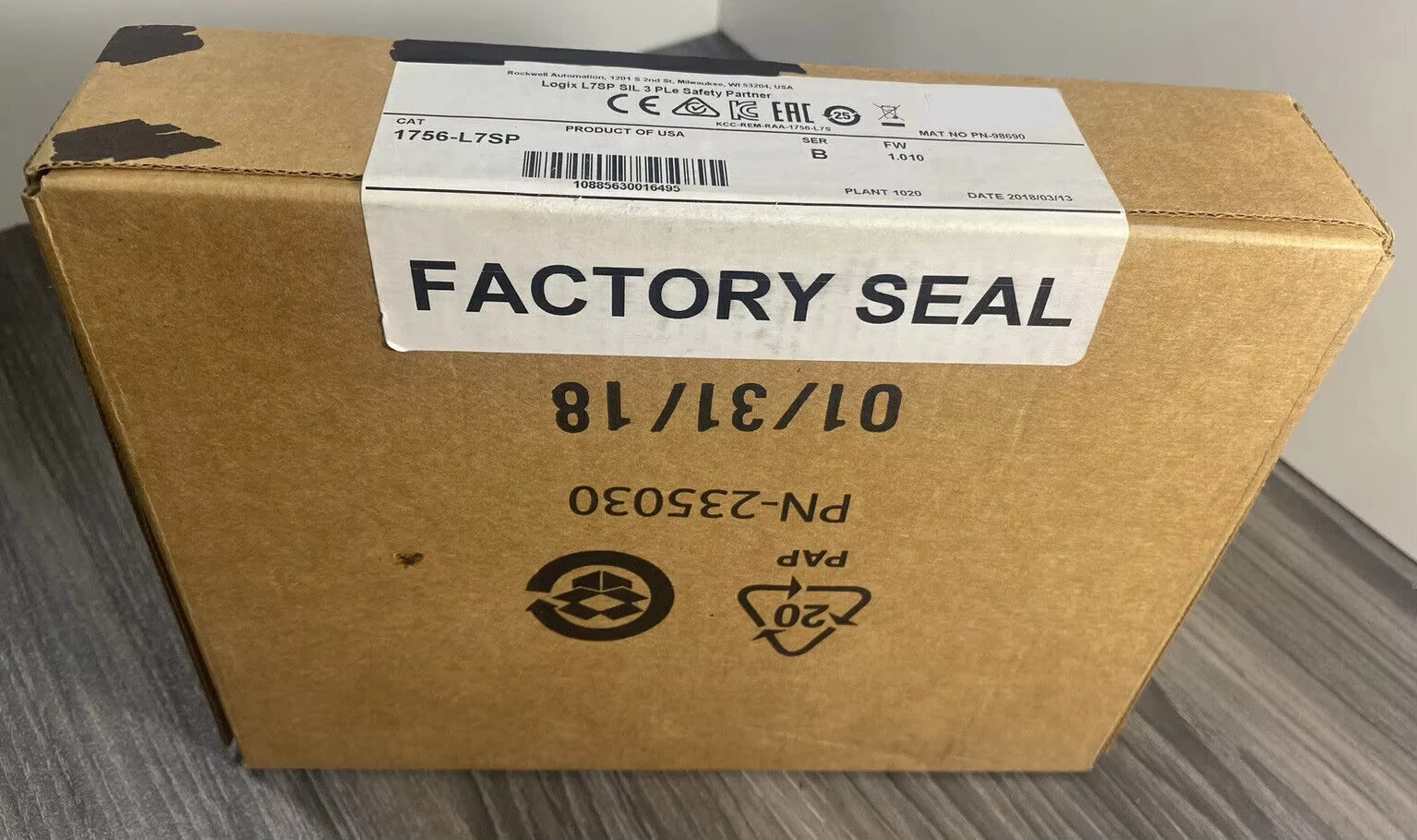New Factory Sealed AB 1756-L7SP 1756L7SP GuardLogix Safety