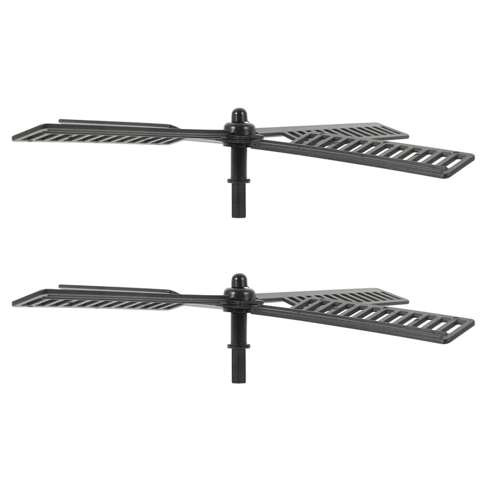 2 Pcs Solar Windmill Lighthouse Accessories Outdoor Replacement Blades Component Garden Decor Plastic Parts Head
