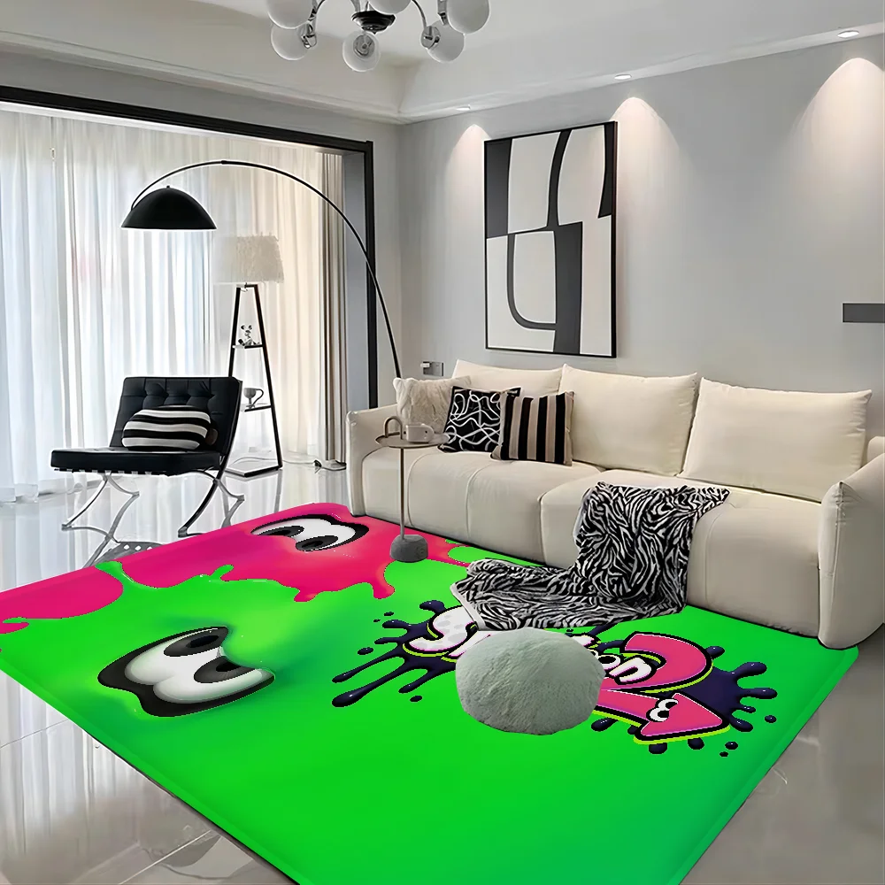 

Game Splatoon Room Mats Retro Multiple Choice Living Room Kitchen Rug Non-Slip Welcome Rug