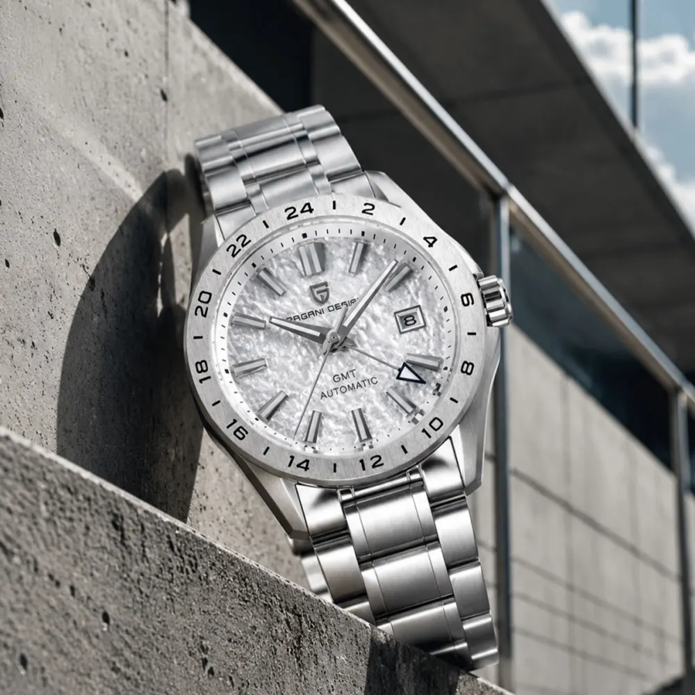 New GMT Watch PAGANI DESIGN Mechanical Watch Stainless Steel Waterproof Men Wristwatch Top Brand Sapphire Glass Watches Man Gift - view 3