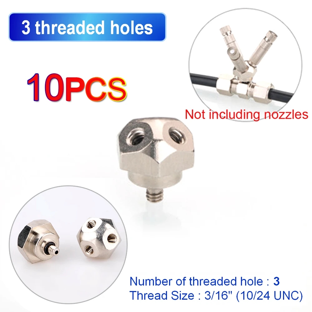 10 قطعة 3/16 "الدفع السريع في موصل OD 9.52 مللي متر اقتران الأنابيب ارتفاع ضغط التغشية الري المشهد نظام التبريد تركيبات #2