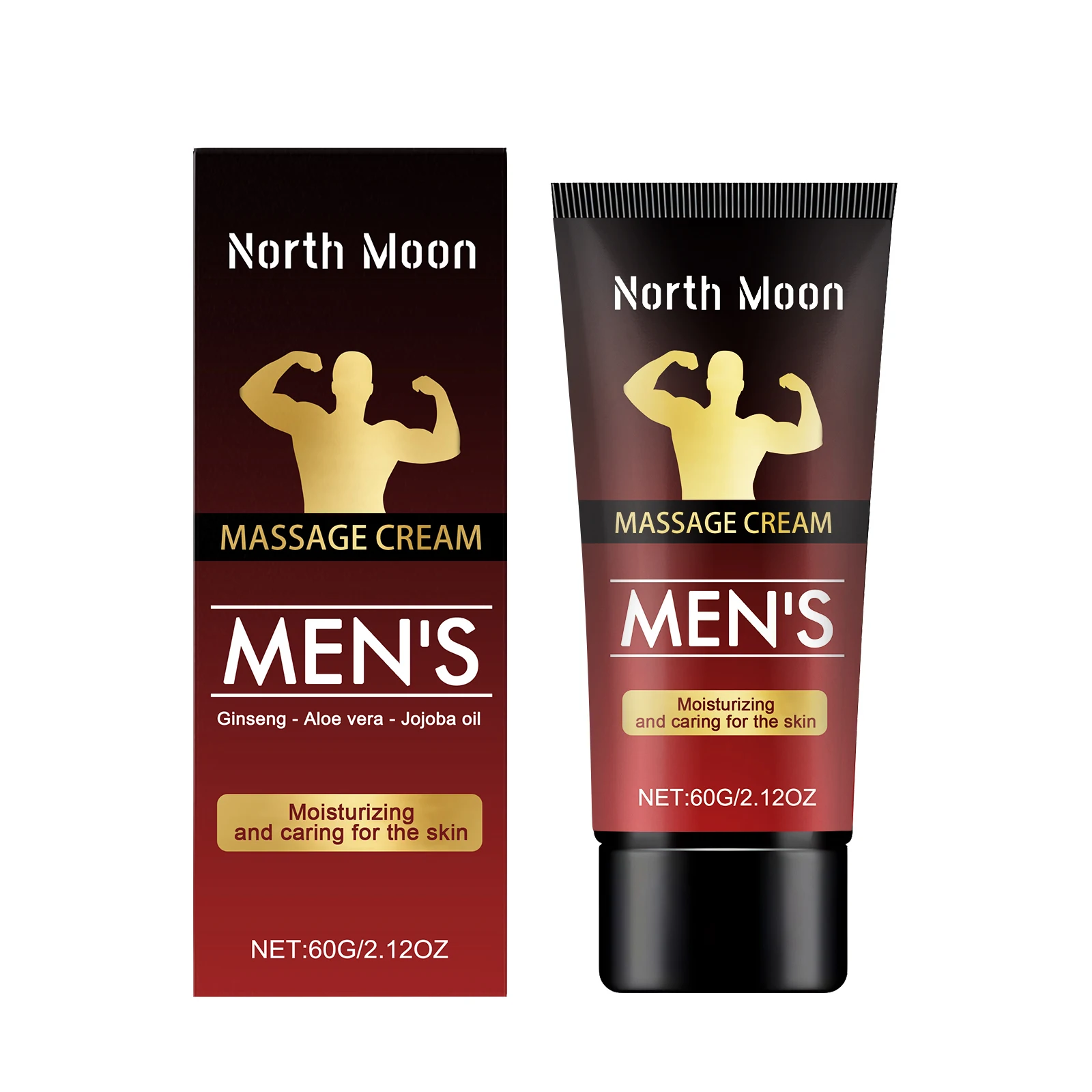 North Moon Men's Body Care ครีม Daily Pampering นวด Body Rejuvenating Lasting ขยาย Men's Care ครีม