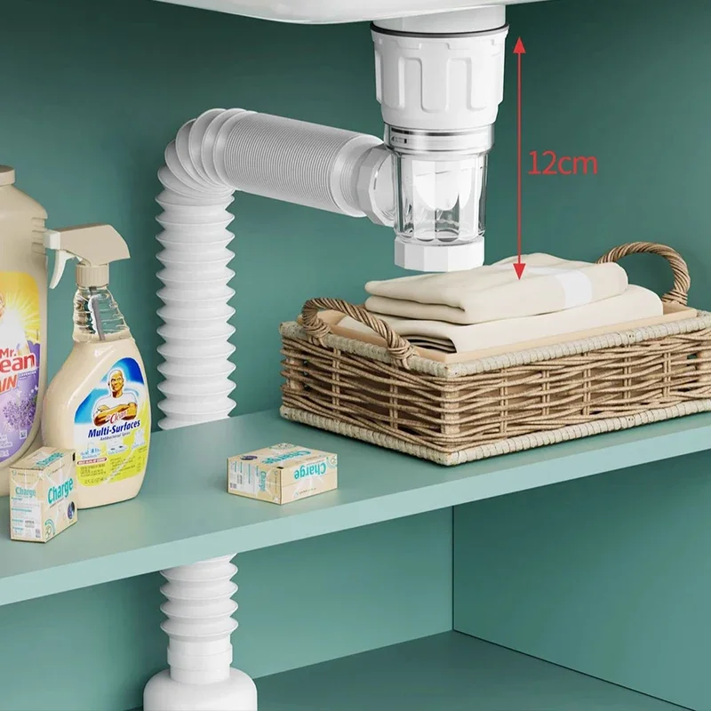 ZEXEF Bathtubs & Accessory Kitchen Sink Cap Retractable Filter Flexible Flip-top Bathroom Drain Shower Deodorizing Downspout - Image 5