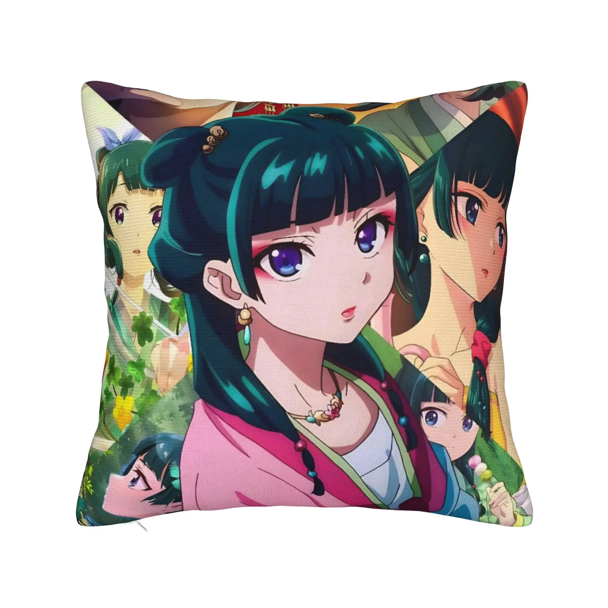 Decorative Pillowcase The Apothecary D-Diaries Maomao  Stuff Bedroom  Throw Pillow Case Cover Zippered Multi-Size