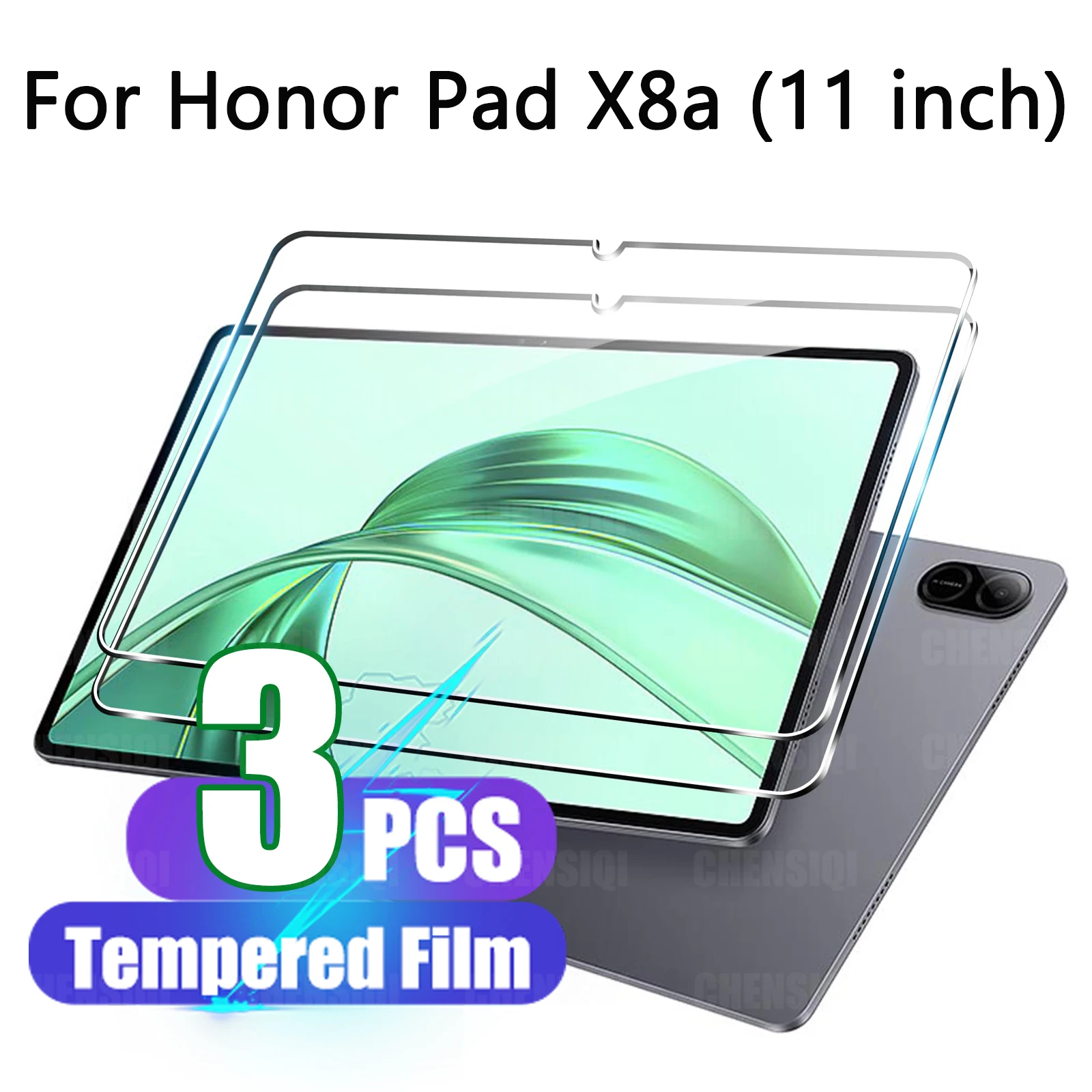 Folia ze szkła hartowanego do Honor Pad X8a 2024 (11 cali) twardość 9H HD odporna na odciski palców Premium folia ochronna na ekran