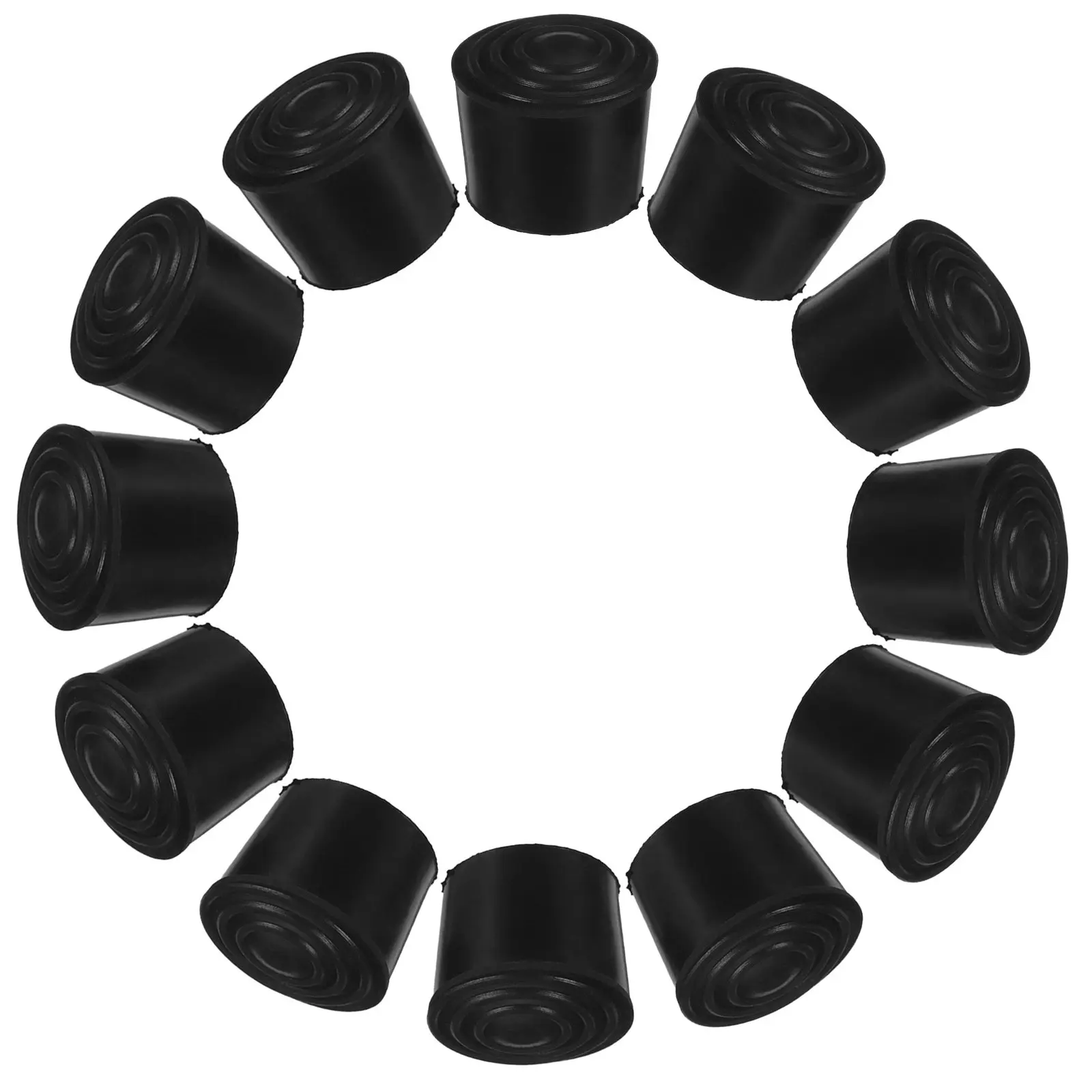 16Pcs Rubber Non Slip Round Furniture Leg Caps 32Mm Chair Table Feet Pads Floor Protectors for Hardwood Tile Laminate Surfaces