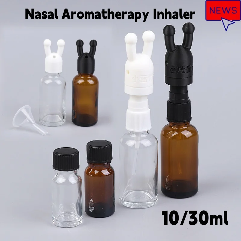 10/30ML Aroma Ätherisches Öl Inhalator Kappe Mini Ätherisches Öl Parfüm Inhalator Spender Auslaufsichere Flasche Ätherisches Öl Inhalator