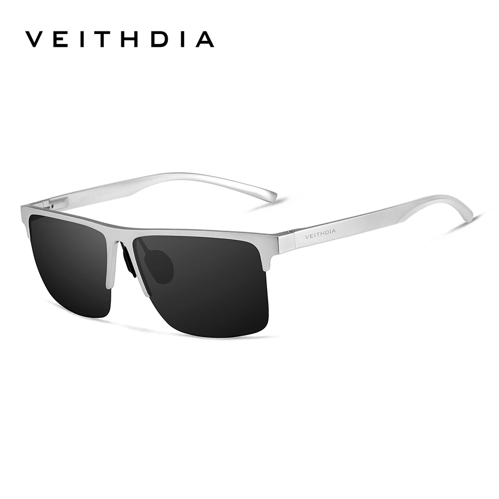 

VEITHDIA новые солнцезащитные очки с поляризацией UV400 в металлической оправе, очки без оправы для вождения на открытом воздухе, спортивные очки в стиле ретро для мужчин и женщин FA6632