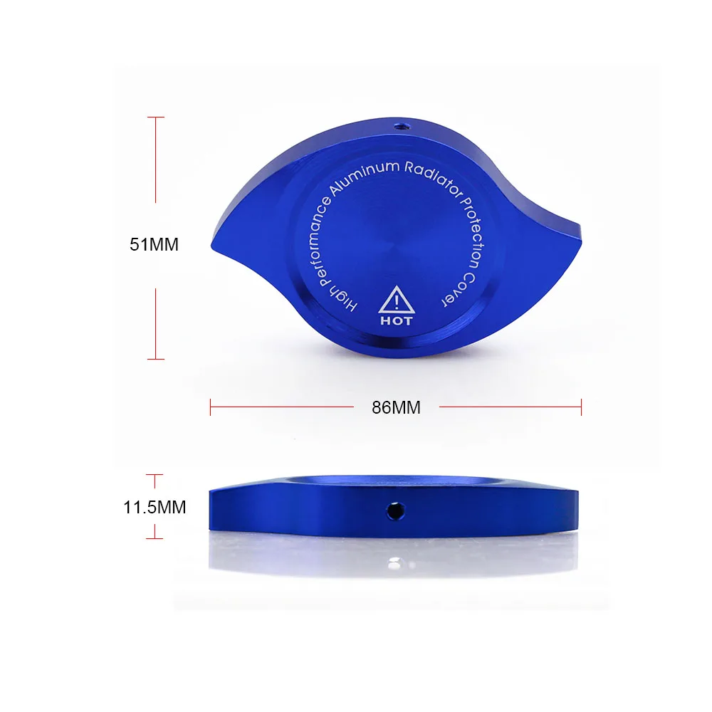 Rastp-blue aluminium kühler deckel abdeckung fit für honda accord bürger CR-V CR-Z crx stadt RS-CAP007