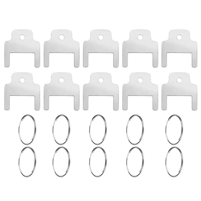 

New 10Pcs 770301 Paper Towel Dispenser Keys,Toilet Paper Dispenser With 10 Key Rings Paper Towel Holder Key Tissue Box Key