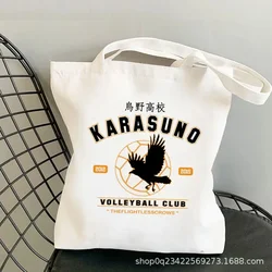 Anime Haikyuu Printed Canvas Bag Original Night One Shoulder Student Fashion Handbag in Stock