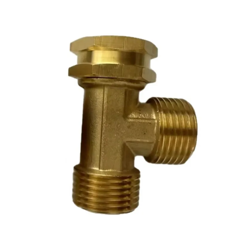 ABXF-Brass Garden Hose Connector 3/4GHT Tee Adapter - Standard Fittings For Gardening