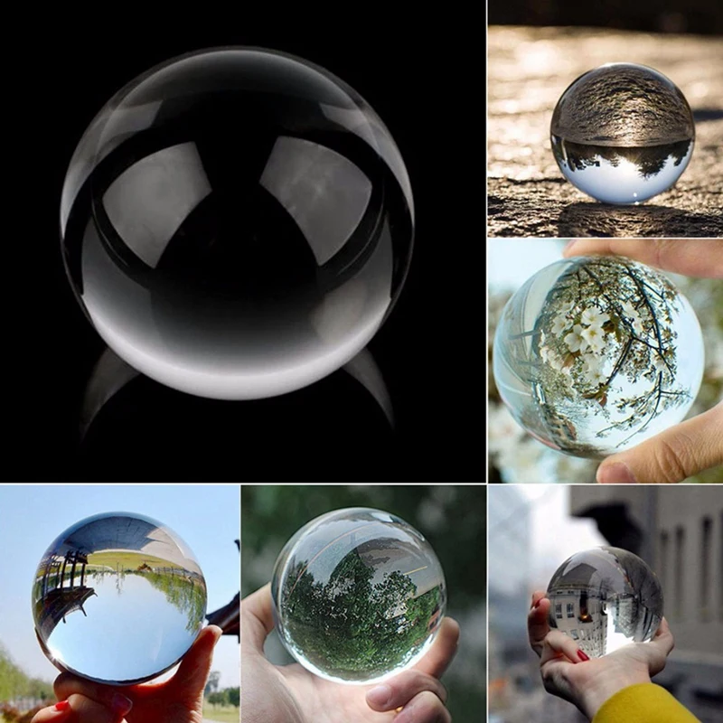 Горячий TTKK 5X прозрачный цветной стеклянный хрустальный шар целебная сфера реквизит для фотосъемки шар Декор 30 мм