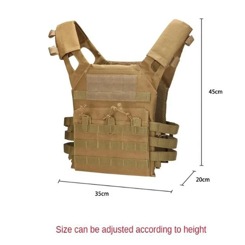 JPC Molle Plate Carrierr lekka kamizelka taktyczna z płyta piankowa EVA gra CS sprzętem bezpieczeństwa w dżungli w kamizelka myśliwska
