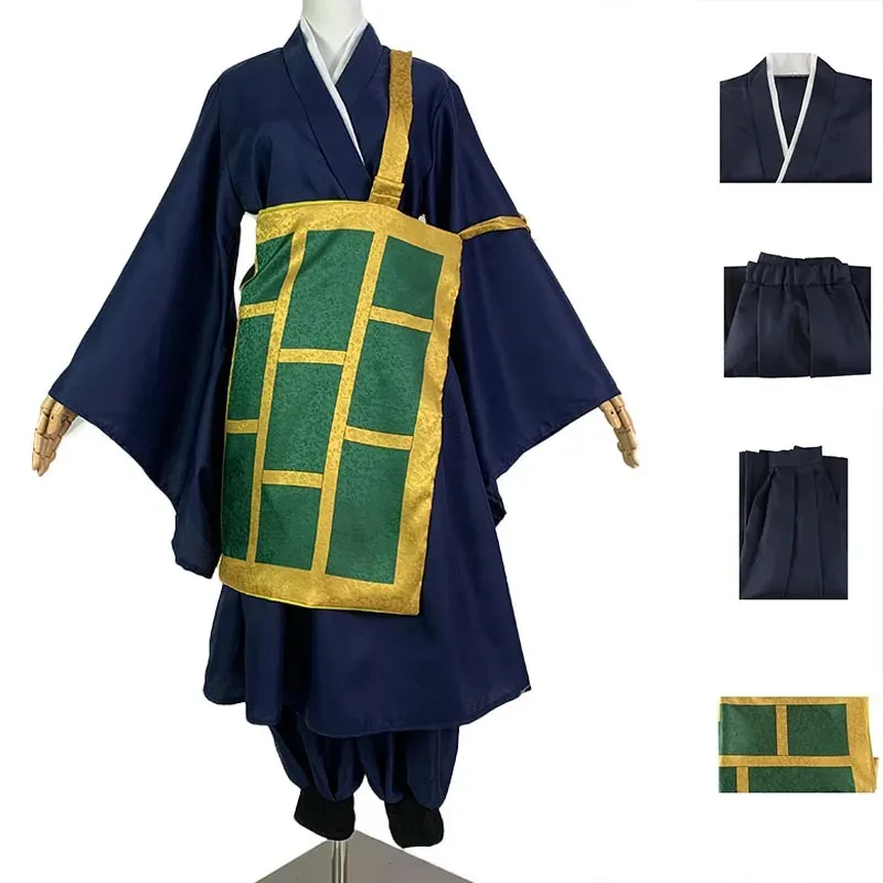 Nuovo 2025 Geto Suguru Cosplay Blu Navy Kimono Uniforme Abiti Costume di Halloween per Anime Comic Con ★ ★ ★   jj.