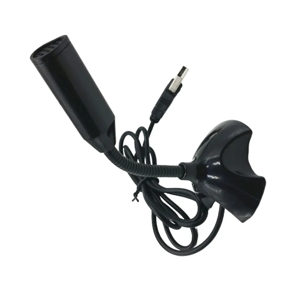 

Portable USB Microphone Computer Microphone Convenient Receiver for Broadcast Online Conference (Black)